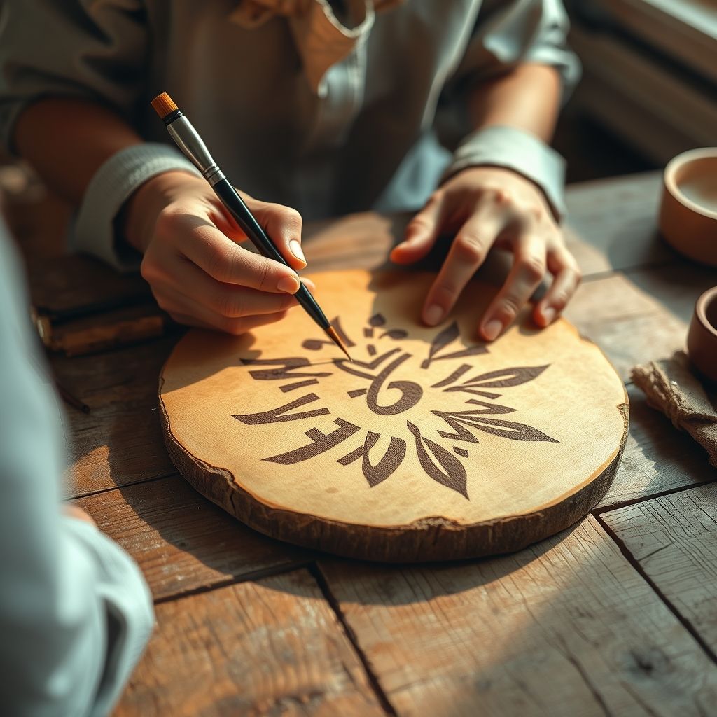 การสร้างโลโก้ด้วยงานฝีมือ