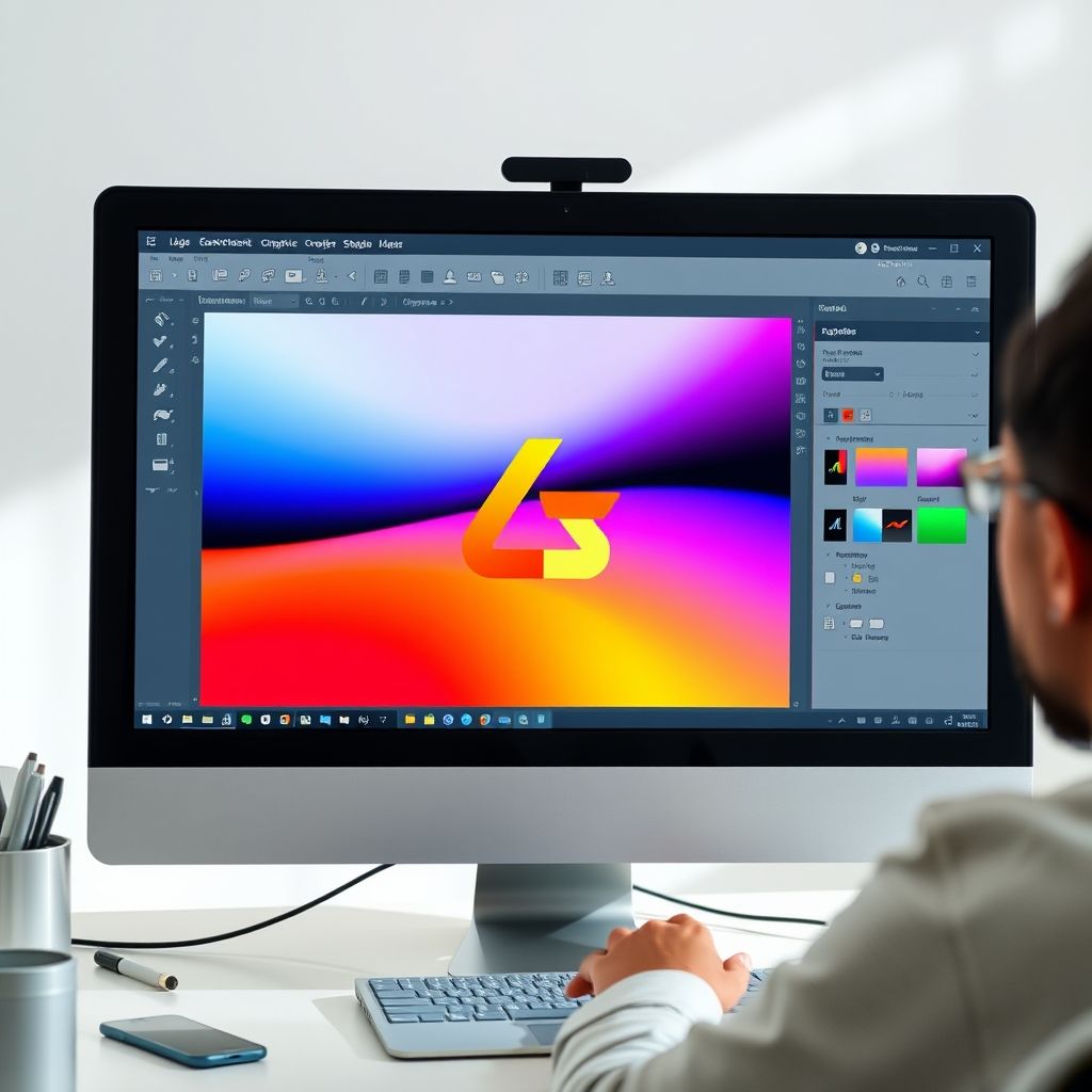 การสร้างโลโก้ด้วยซอฟต์แวร์