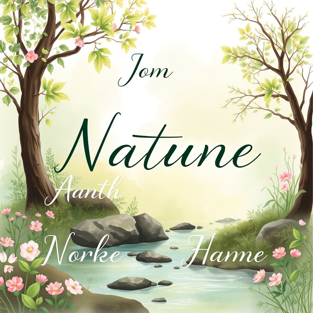 ชื่อที่มีแรงบันดาลใจจากธรรมชาติ