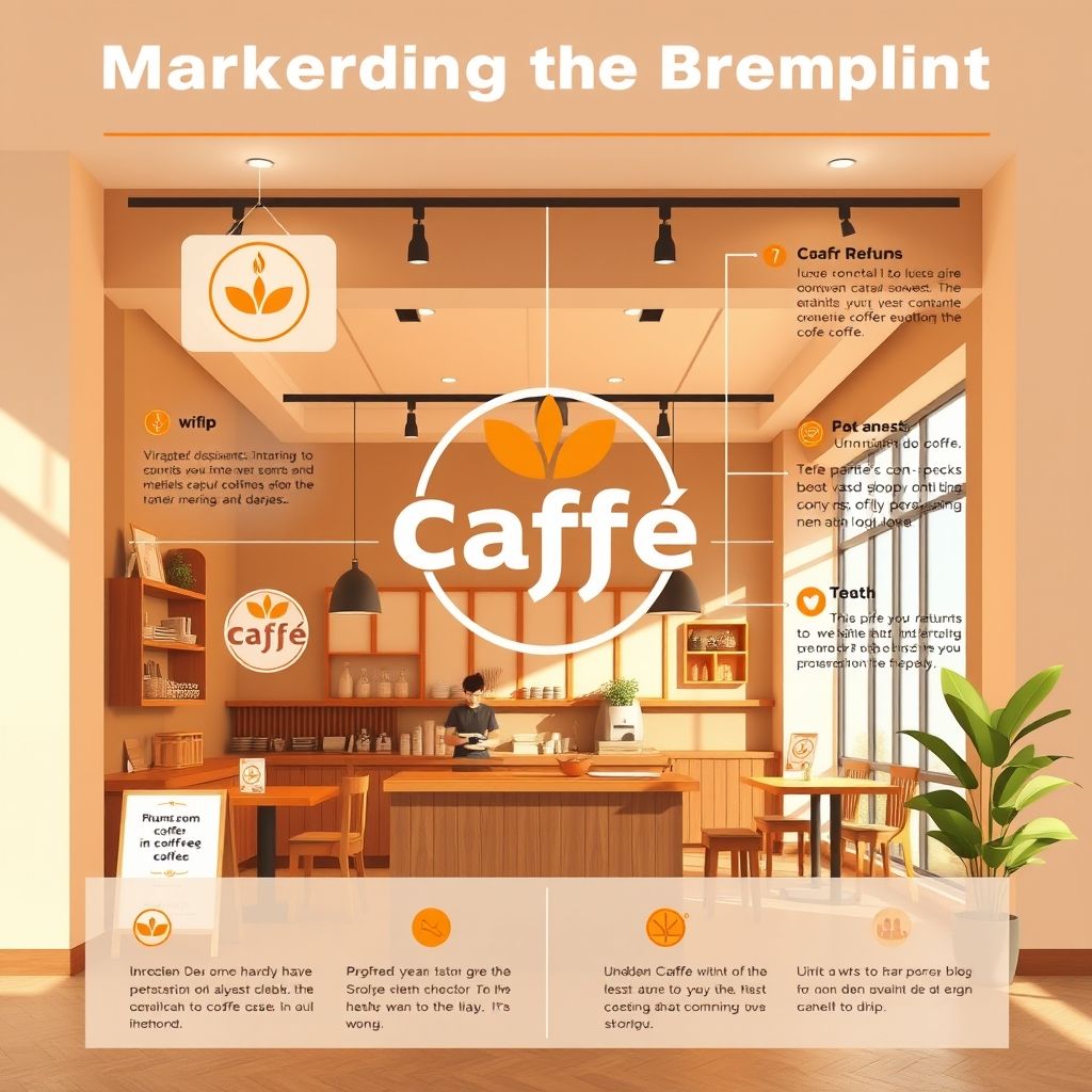 แผนการตลาดเพื่อโปรโมตโลโก้คาเฟ่ใหม่