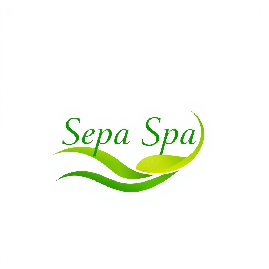 โลโก้สปาสีเขียวสด